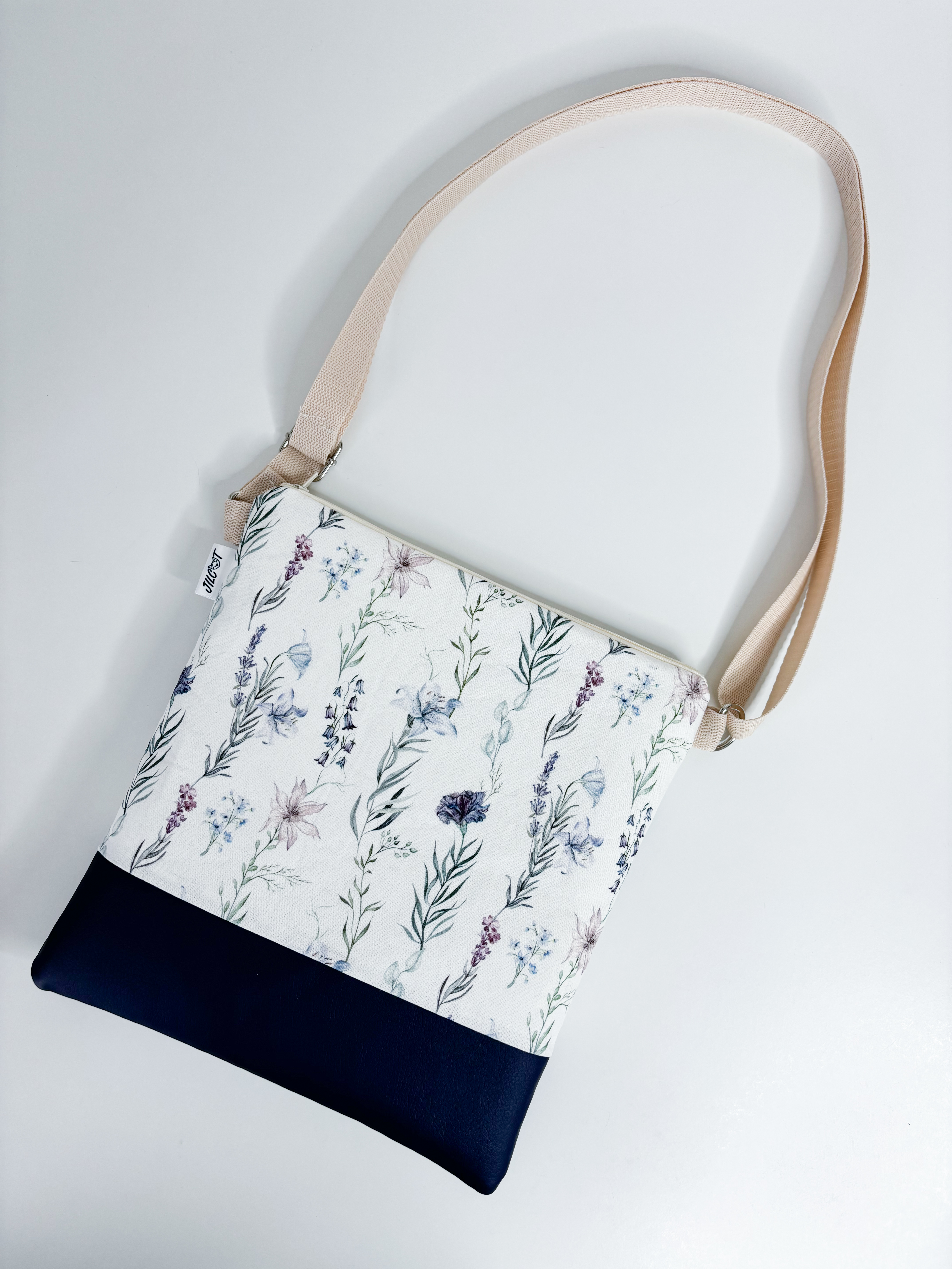 Jilcat crossbody (Modré kvítí + modrá koženka)