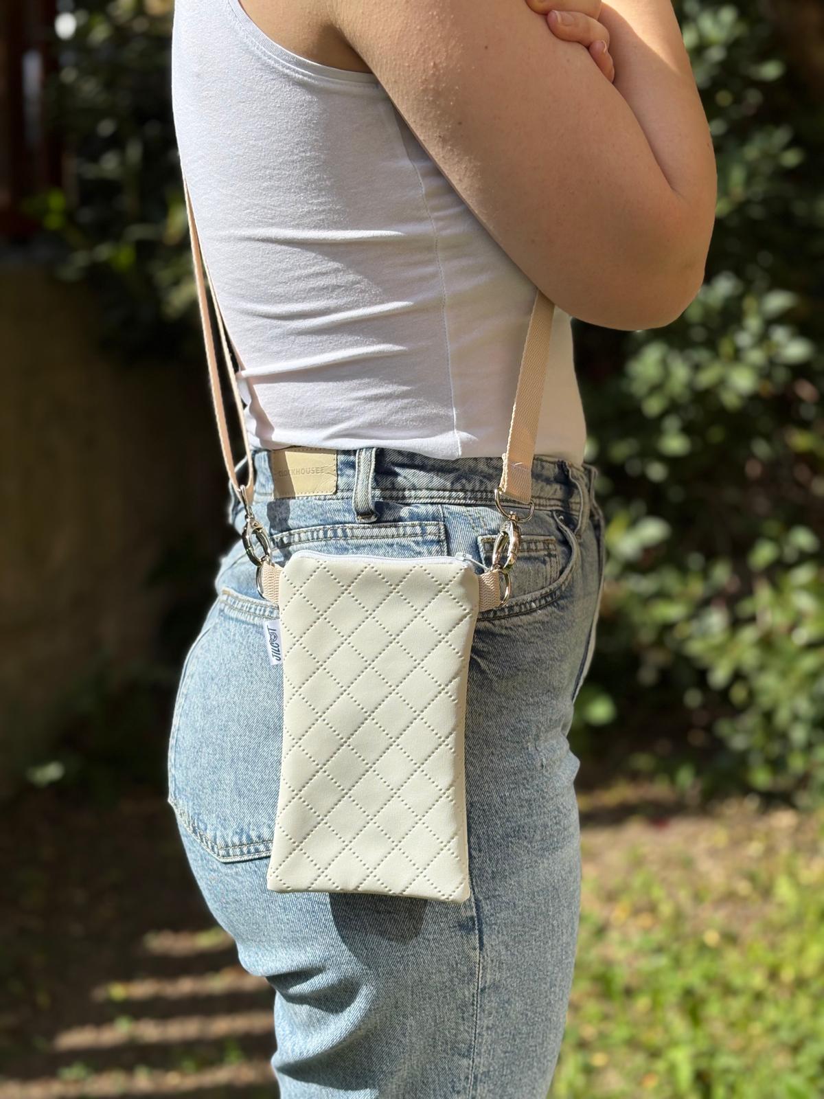 Jilcat crossbody na mobil (Beige Luxe)