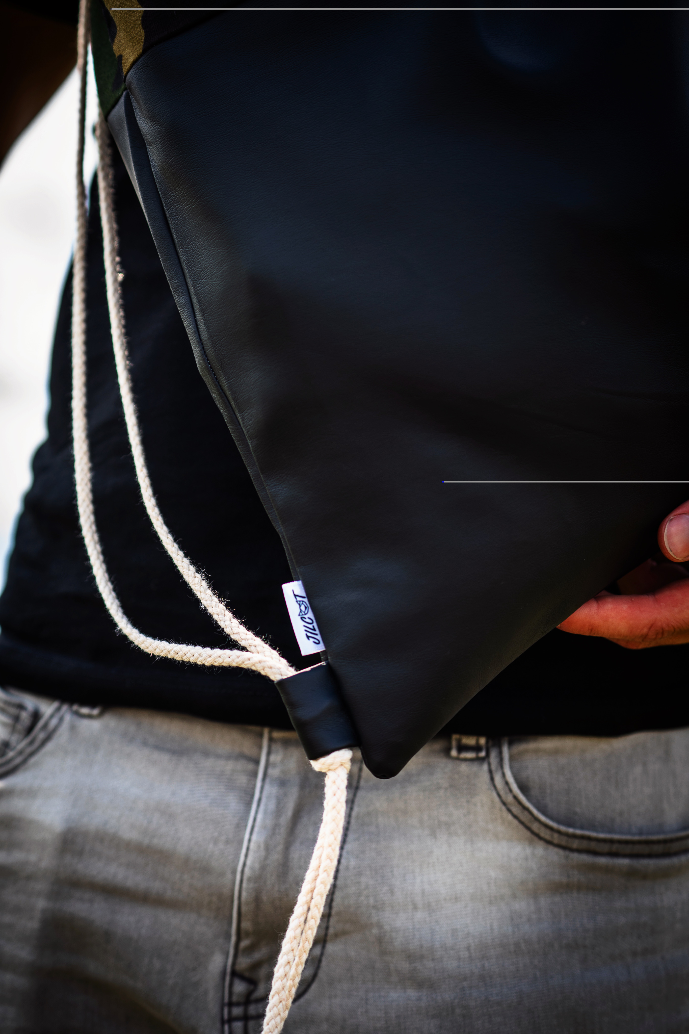 Jilcat sackpack (maskáč + černá koženka)