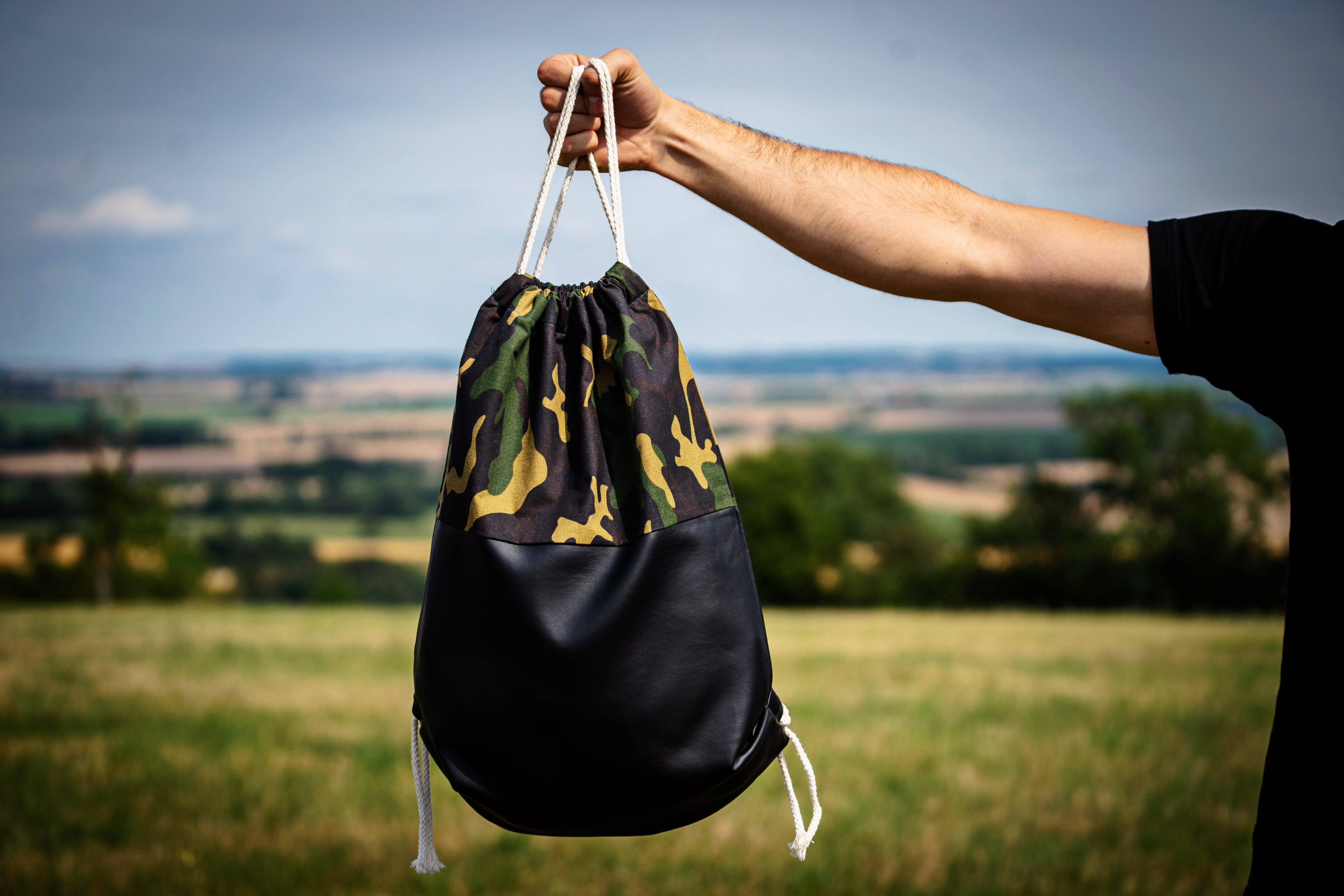 Jilcat sackpack (maskáč + černá koženka)