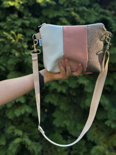 Crossbody Simplicity (Bílá, růžová, zlatá)