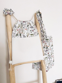 Jilcat sackpack (Rozkvetlá louka + bílá koženka)