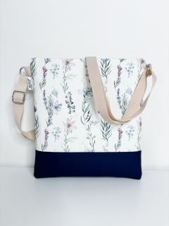 Jilcat crossbody (Modré kvítí + modrá koženka)