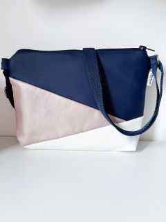 Crossbody Simplicity (Modrá, růžová, bílá)