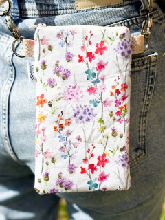 Crossbody na mobil (Květiny)