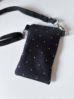 Crossbody na mobil (Puntíky a černý popruh)