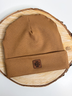 Čepička Mini big boss (Karamel široký úplet)