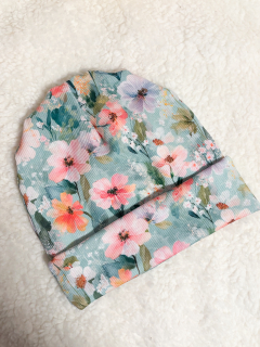 Jilcat dětská čepice 1-2 roky (Květinová mátová)