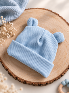 Jilcat dětská čepice 0-3 měsíce (Baby blue)