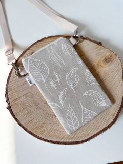 Crossbody na mobil (Bílé lístky na řezné)