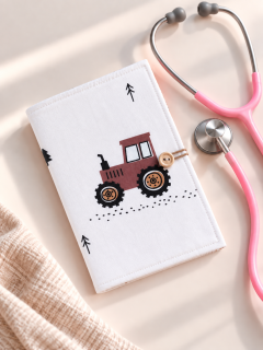 Obal na očkovací průkaz (traktor)