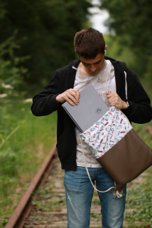 Jilcat sackpack (Barber + hnědá koženka)